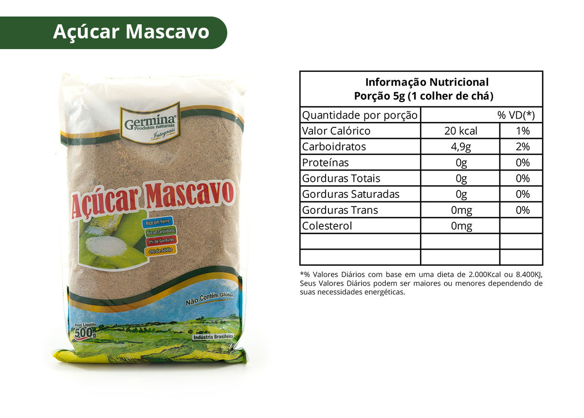 acucar mascavo